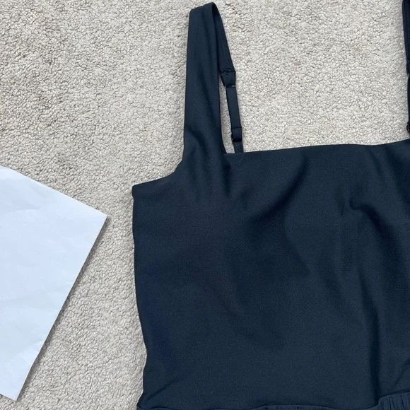 YPB Abercrombie sculptLUX‎ Hybrid Flyaway One Piece Romper Black Sz XXL - Picture 5 of 9